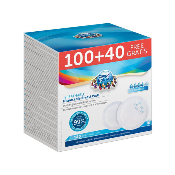 CANPOL BABIES Vložky jednorazové do podprsenky 100 + 40 ks