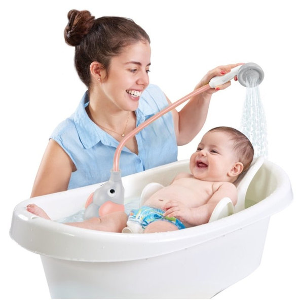 YOOKIDOO Sprcha detská slon - šedoružová