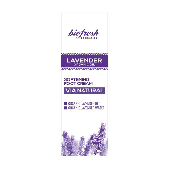 Zmäkčujúci krém na nohy s organickým levanduľovým olejom Lavender 75ml