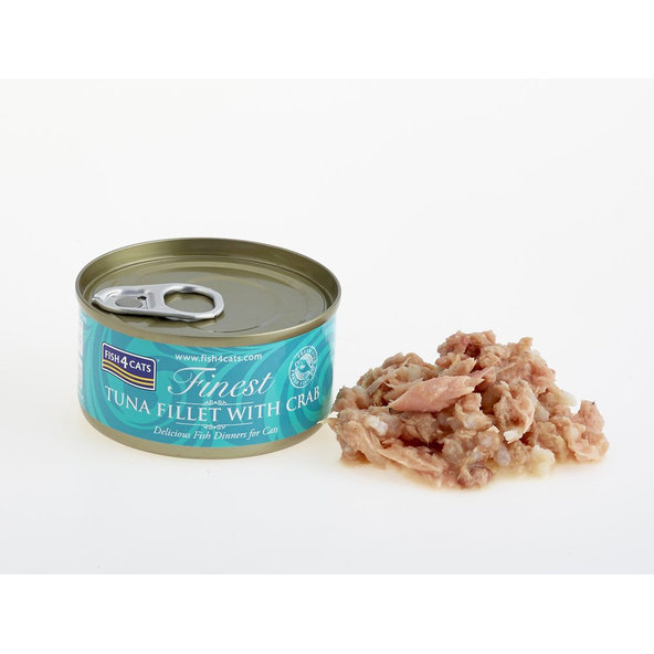 FISH4CATS Konzerva pre mačky Finest tuniak s krabom 70g