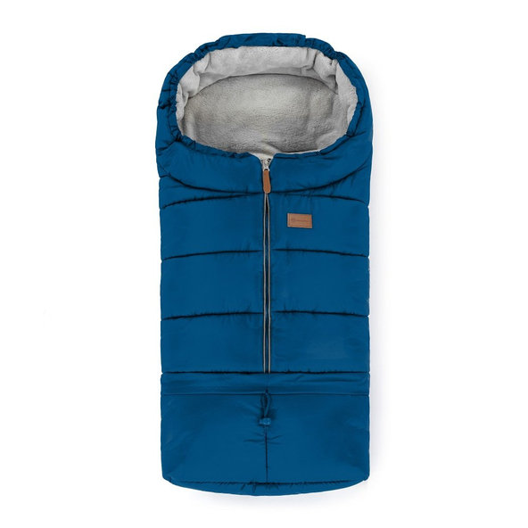 PETITE&MARS Set zimný fusak Jibot 3v1 + rukavice na kočík Jasie Ocean Blue