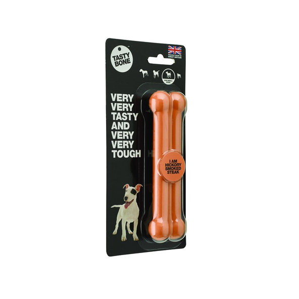 TASTY BONE Kostička nylonová pre malých psov  - Údený steak Hickory