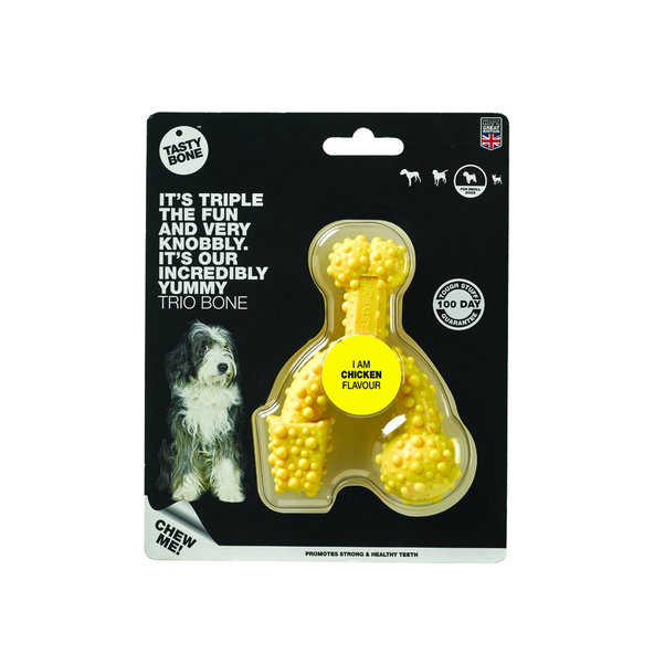 TASTY BONE Kostička nylonová trio pre malých psov - Kuracie mäso