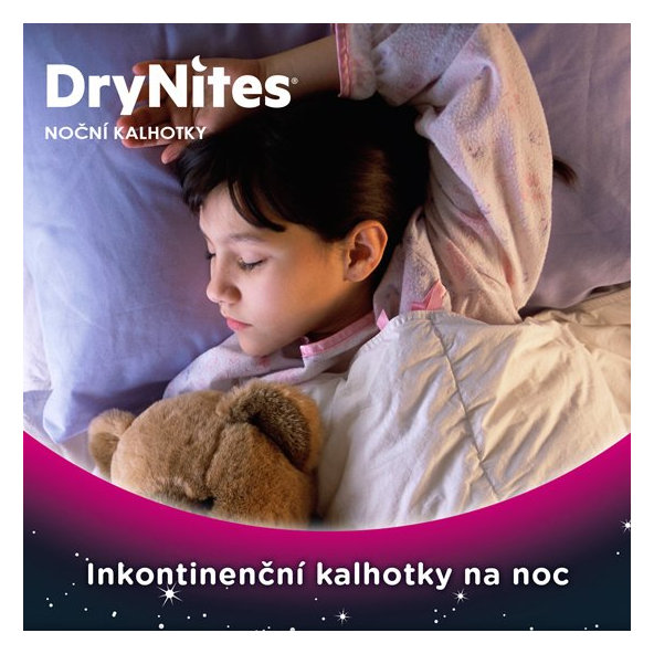 HUGGIES® DryNites Nohavičky plienkové jednorazové pre dievča 8-15 rokov (27-57 kg) 9 ks
