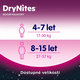HUGGIES® DryNites Nohavičky plienkové jednorazové pre dievča 8-15 rokov (27-57 kg) 9 ks