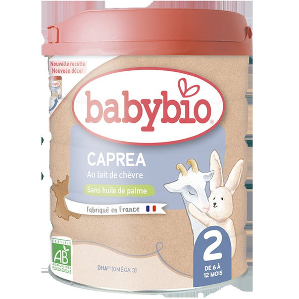 3x BABYBIO CAPREA 2 plnotučné kozie dojčenské bio mlieko 800 g