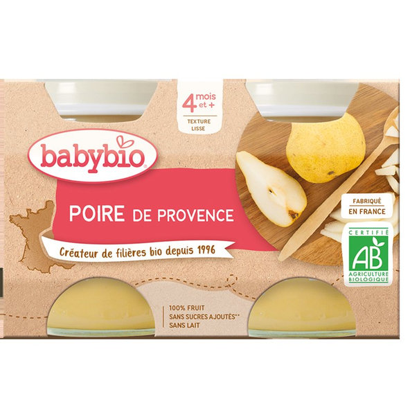 3x BABYBIO Príkrm hruška Williams 2x 130 g