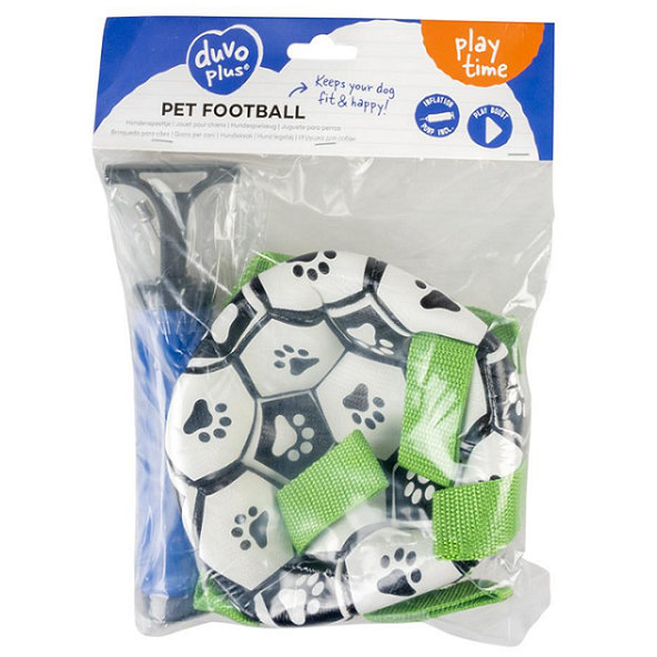 Hračka DUVO+ Lopta futbalová pre psy, mix farieb 18cm