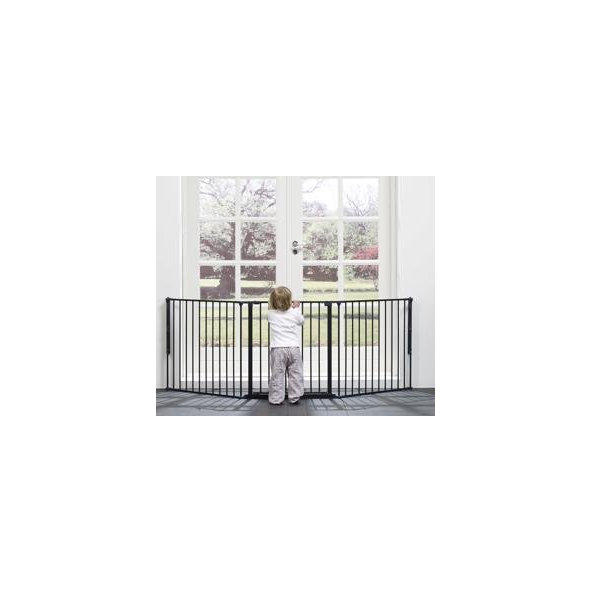 BABYDAN Prostorová zábrana Flex L černá 90-225 cm