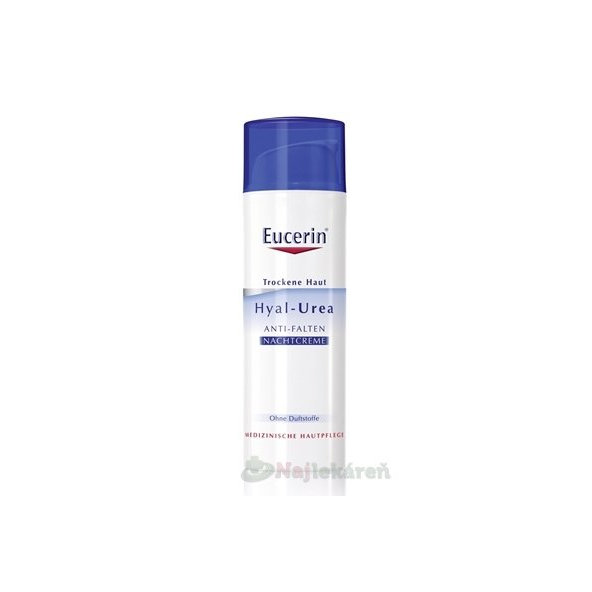 Eucerin HYAL-UREA nočný krém proti vráskam 50ml