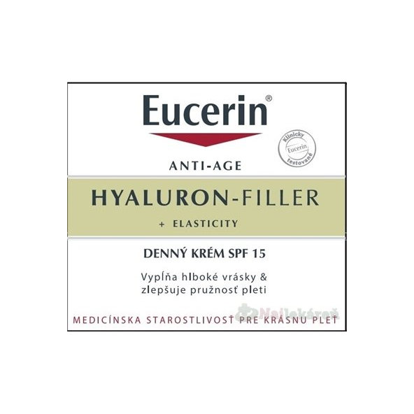 Eucerin HYALURON-FILLER+ELASTICITY SPF 15 denný krém 50ml