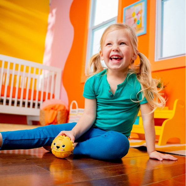 BRIGHT STARTS Hračka gulička tiger a slon 6m+