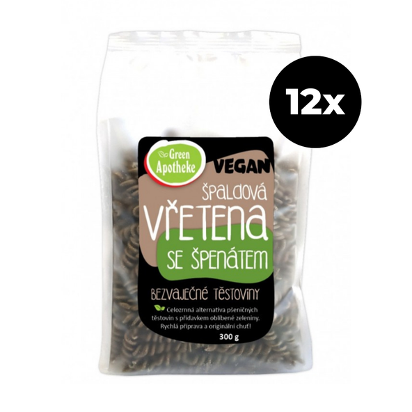 Špaldové vretená so špenátom - Green Apotheke 12 x 300 g