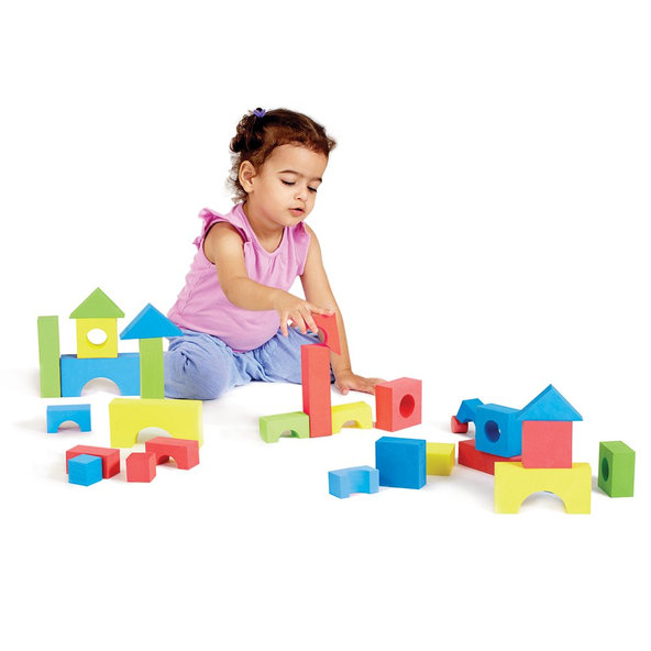 EDUSHAPE Kocky stavebnica farebná penová 80ks 36m+