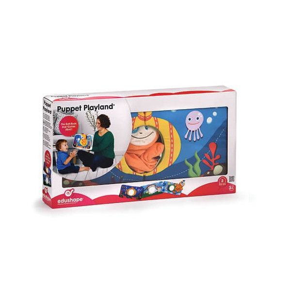 EDUSHAPE Knižka s maňuskou textilná 3m+