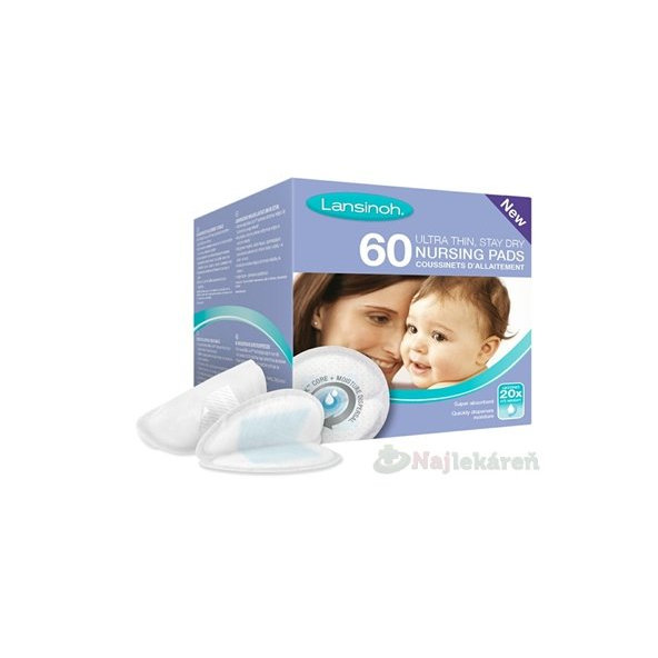 LANSINOH Jednorázové vložky do podprsenky 60ks