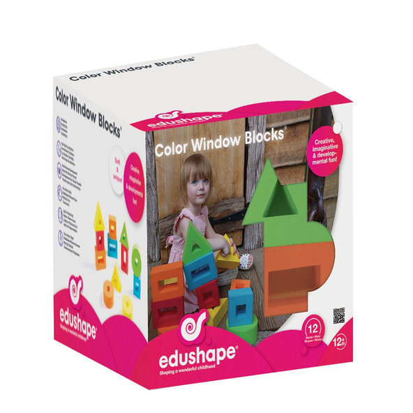 EDUSHAPE Kocky farebné okienka rôzne tvary penové 12m+