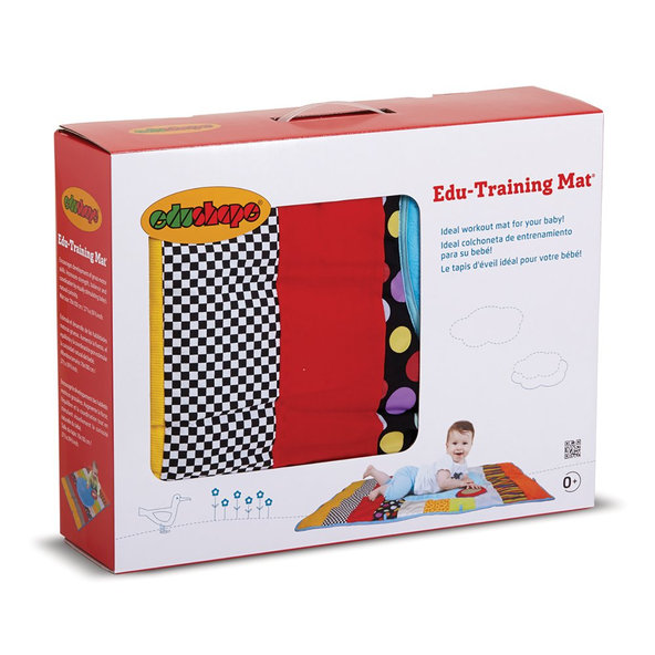 EDUSHAPE Podložka na hranie a cvičenie farebná so zrkadielkom 70x100cm