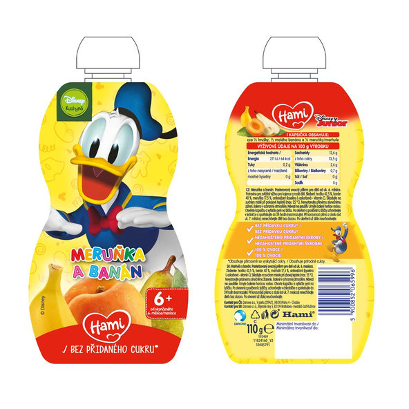 HAMI Kapsička ovocná Minnie Jahoda a banán 110g, od uk. 6. mesiaca