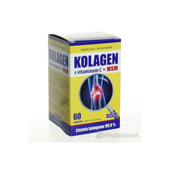 KOLAGEN s vitamínom C + MSM, 60 ks