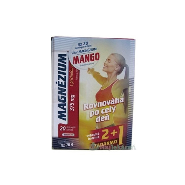 VITAR MAGNÉZIUM 375 mg, 60 ks