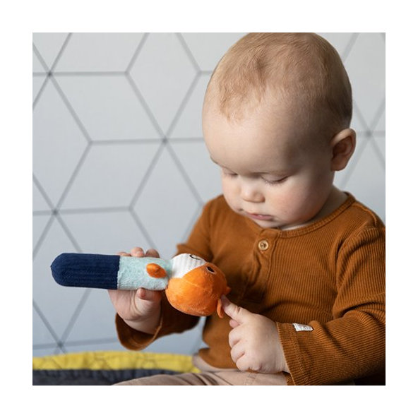 BABYONO Hračka pískacia Líška Monday 3m+