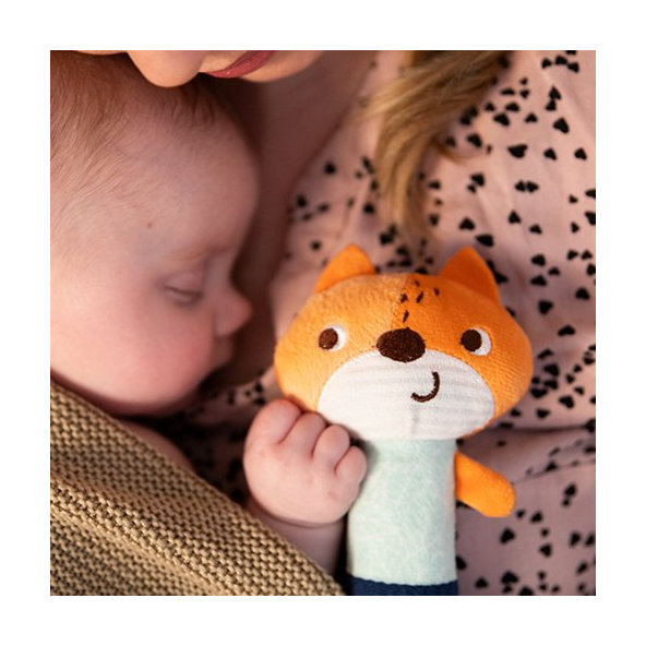 BABYONO Hračka pískacia Líška Monday 3m+