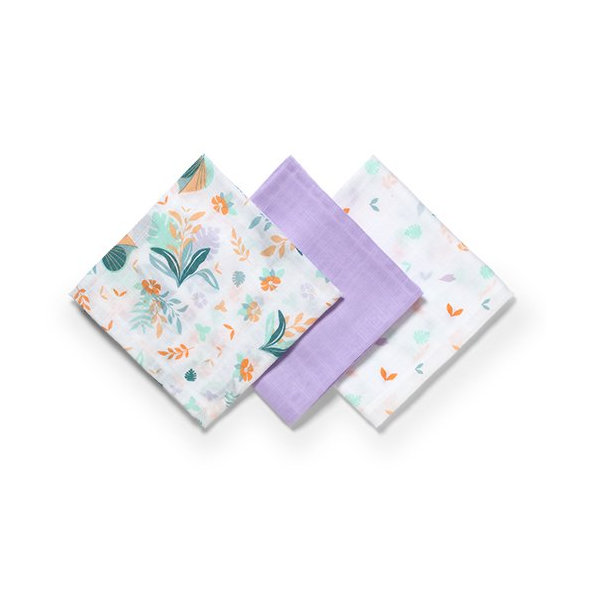 BABYONO Plienky bambusové 3 ks - fialová