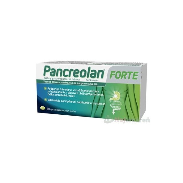 Zentiva PANCREOLAN FORTE na trávenie 60 tabliet