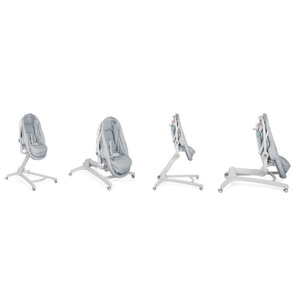 CHICCO Postieľka/lehátko/stolička Chicco Baby Hug 4v1 - Grey Re_Lux