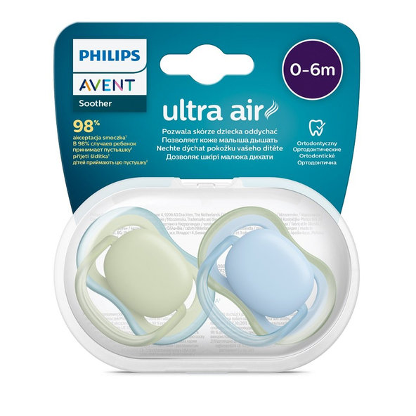 Philips AVENT Cumlík Ultra air neutral 0-6m chlapec modrá 2ks