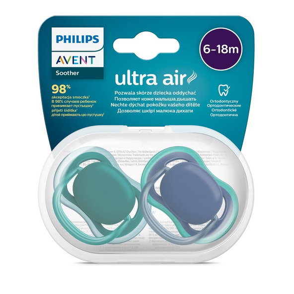 Philips AVENT Cumlík Ultra air neutral 6-18m chlapec modrá 2ks