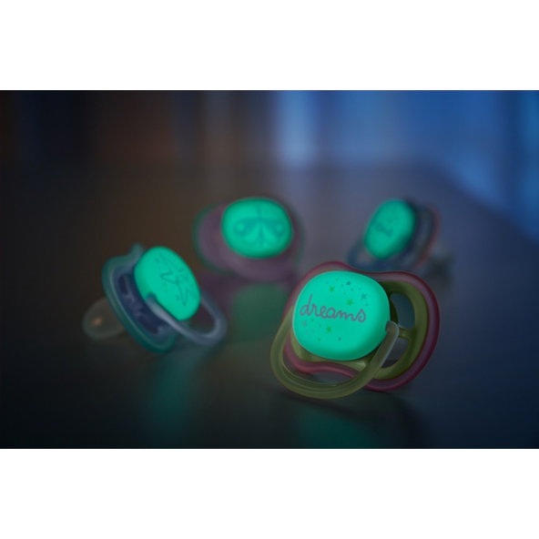 Philips AVENT Cumlík Ultra air nočný 0-6m dievča 2ks