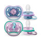 Philips AVENT Cumlík Ultra air obrázok 6-18m dievča (more) 2ks