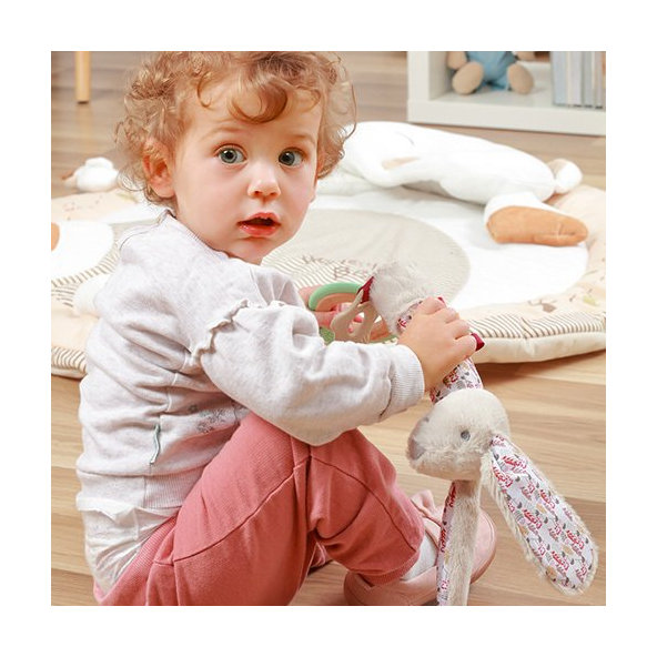 BABYONO Hračka pískacia Zajko Milly 0m+