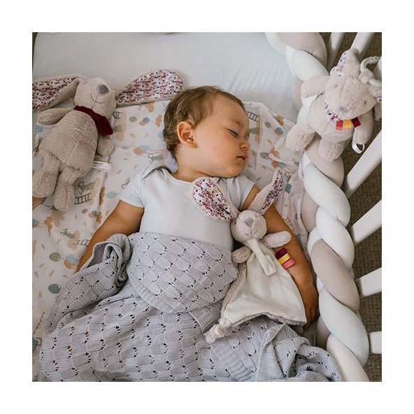 BABYONO Maznáčik s úchytom na cumlík Zajko Milly 0m+