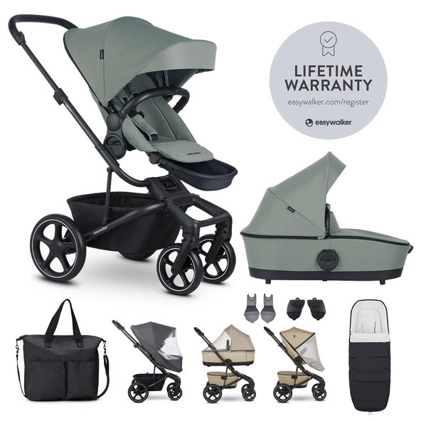 EASYWALKER Set XXL kočík kombinovaný Harvey⁵ Agave Green s príslušenstvom