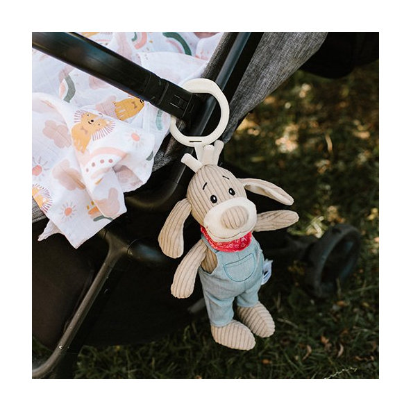 BABYONO Hračka hudobná na C krúžku Psík záhradník 0m+