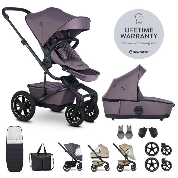 EASYWALKER Set XXL kočík kombinovaný Harvey⁵ Air Premium Granite Purple s príslušenstvom