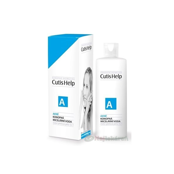 CutisHelp AKNÉ konopná micelárna voda 200ml