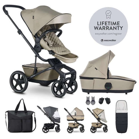 EASYWALKER Set XXL kočík kombinovaný Harvey⁵ Premium Pearl Taupe s príslušenstvom