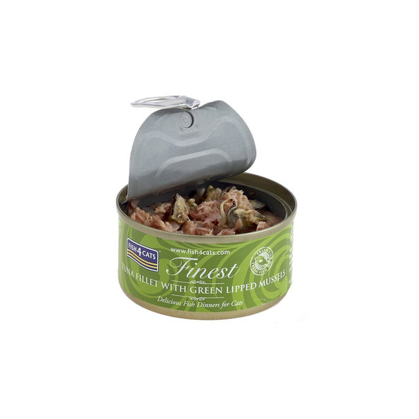 FISH4CATS Konzerva pre mačky Finest tuniak s mušľami 70g