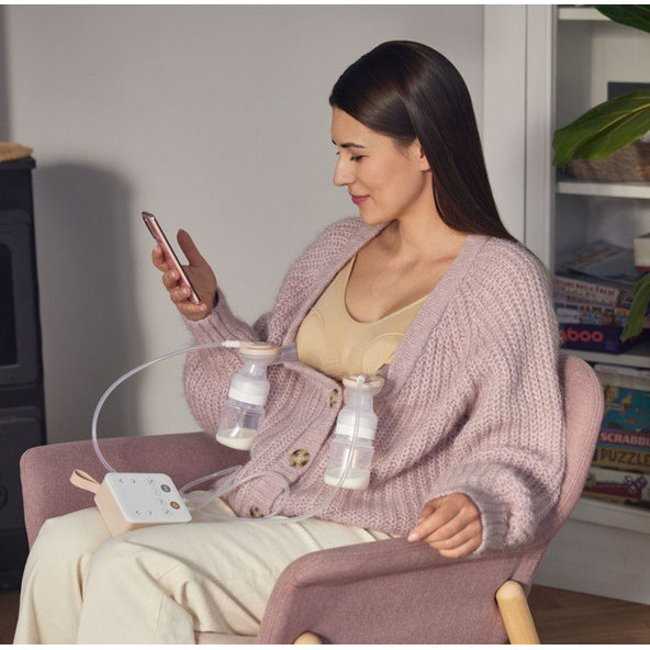 CANPOL BABIES Odsávačka dvojitá elektrická materského mlieka 2v1 s nosovým nadstavcom ExpressCare