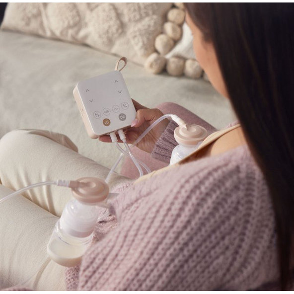 CANPOL BABIES Odsávačka dvojitá elektrická materského mlieka 2v1 s nosovým nadstavcom ExpressCare