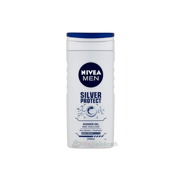 NIVEA MEN SPRCHOVÝ GÉL Silver protect 250ml