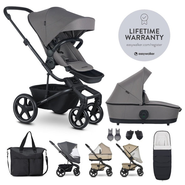 EASYWALKER Set XXL kočík kombinovaný Harvey⁵ Pebble Grey s príslušenstvom
