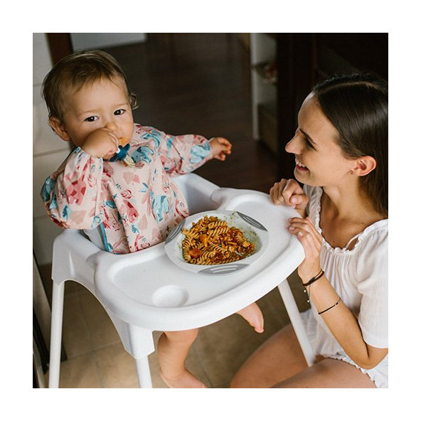 BABYONO Podbradník s dlhým rukávom Jungle, 35 x 52cm, 6m+