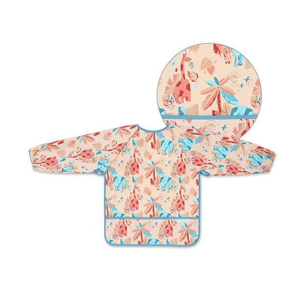 BABYONO Podbradník s dlhým rukávom Jungle, 35 x 52cm, 6m+