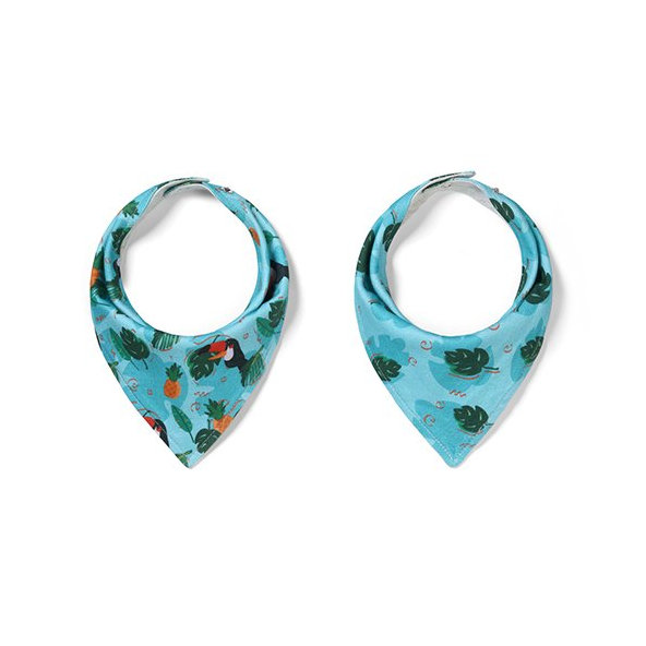 BABYONO Slintáčik bavlnený Toukans 2ks, 0m+