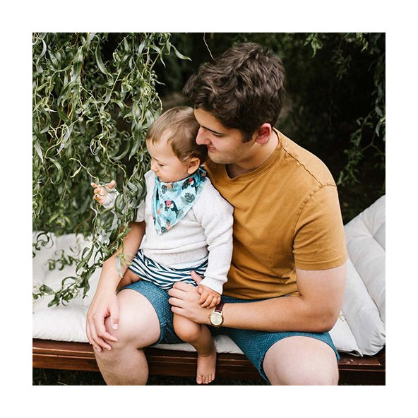 BABYONO Slintáčik bavlnený Toukans 2ks, 0m+